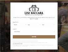 Tablet Screenshot of lisebaccara.com